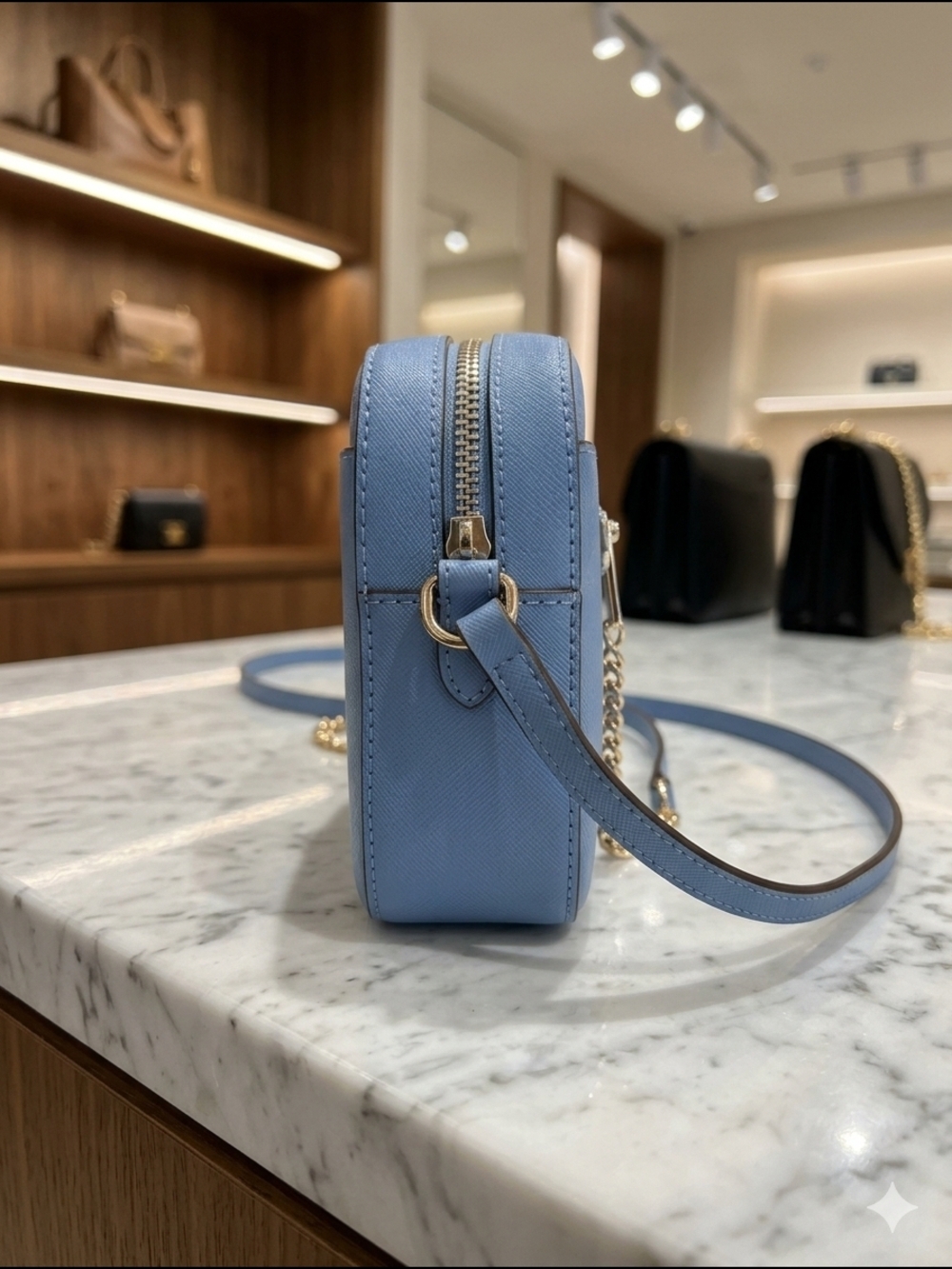Michael Kors Jet Set Medium Saffiano Leather Crossbody - South Pacific (NWOT) - Picture 2 of 6